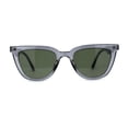 thumbnail image 3 of Womens Oversize Cat Eye Horn Rim Diva Sunglasses Slate Green, 3 of 4