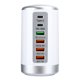 thumbnail image 4 of Cargador de concentrador USB ANGGREK PD-18W Estación de carga rápida múltiple 6 puertos, 4 of 8