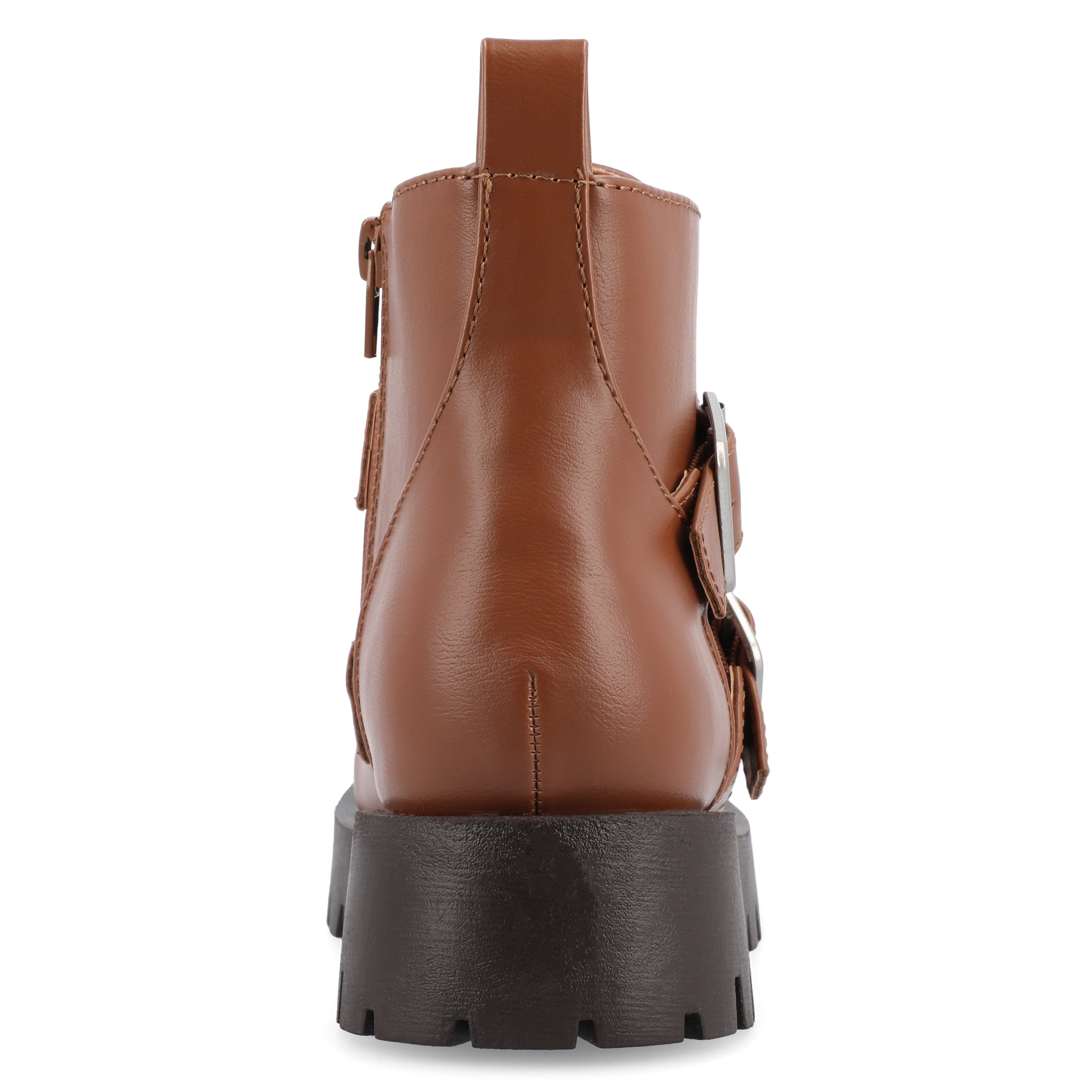 Journee Womens Maebry Treaded Outsole Round Toe Booties
