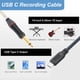 thumbnail image 2 of Cable de grabación de guitarra a USB-C Devinal 6,35 mm TS a USB tipo C, 2 of 8