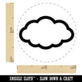 thumbnail image 2 of Cloud Outline Self-Inking Rubber Stamp Ink Stamper - Black Ink - Mini 1/2 Inch, 2 of 7