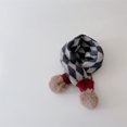 thumbnail image 1 of Bufanda de invierno para niños, moderna bufanda de lana tejida para niños y niñas, bufanda de cuadros con rombos, bufanda de lana cruzada para niños, 1 of 6