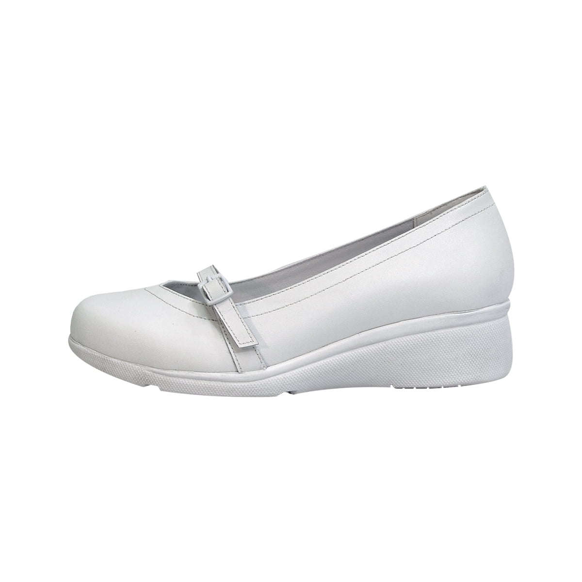 24 HOUR COMFORT Dixie Wide Width Professional Sleek Shoe WHITE 10