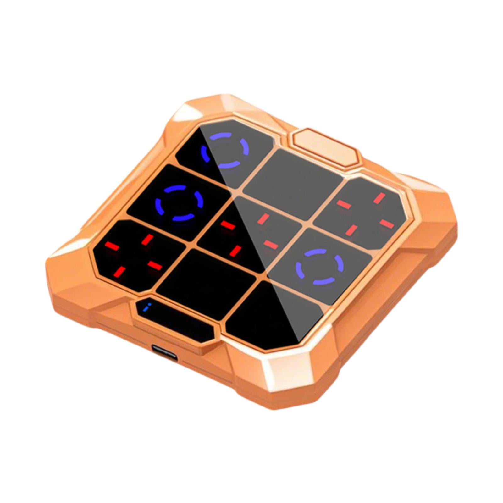 JWQFBC Toe Bolt Game Electronic Gift Road Trips Compact Portable Travel Handheld Puzzle Orange