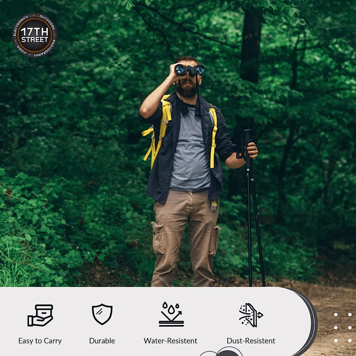 Nikon PROSTAFF P3 10x42 Binoculars With Lens Pen, & Flashlight Kit