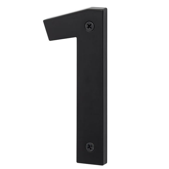 Sure-Loc Hn5-1 5"" Tall Satin Zinc Nickel House Number 1 - Black