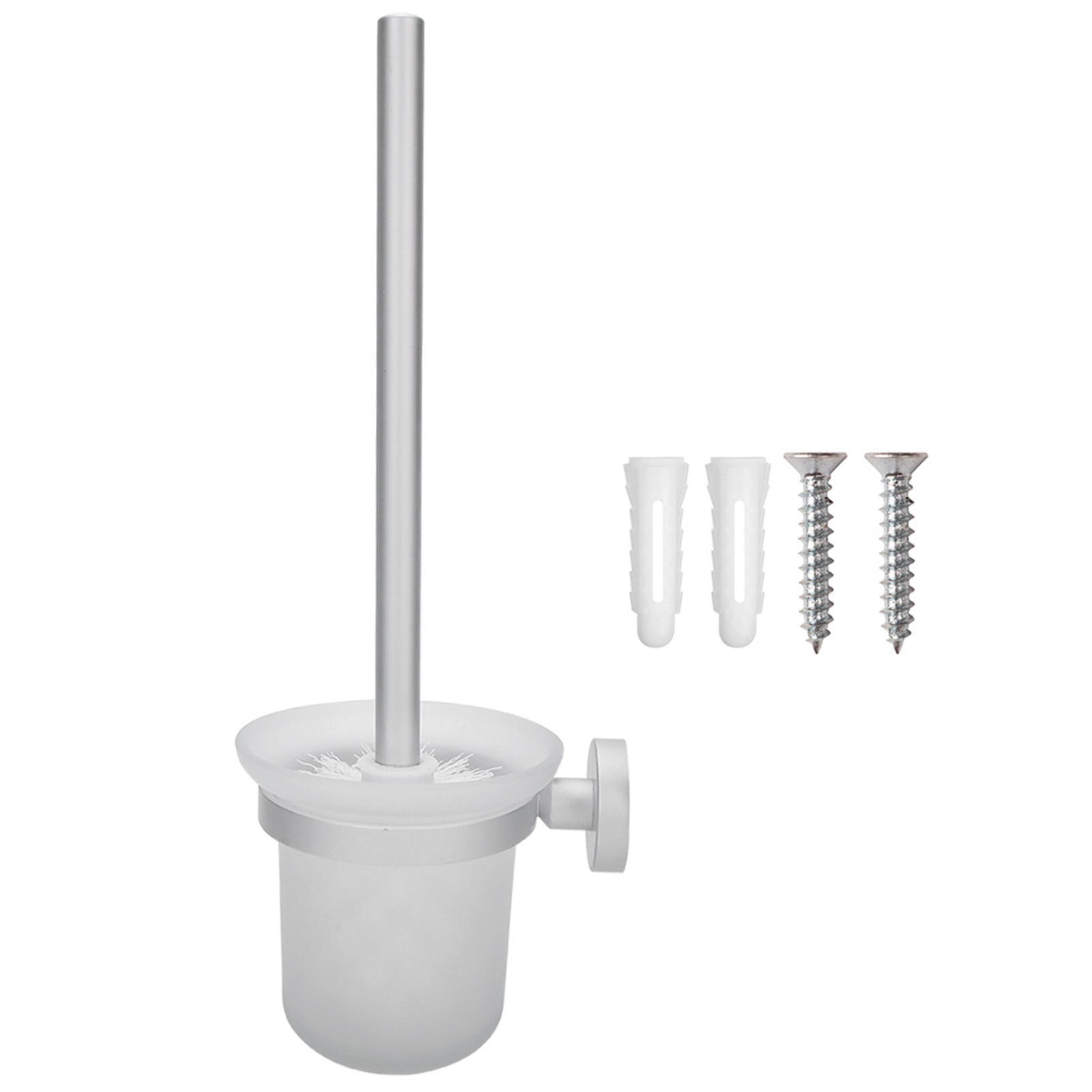 Wall,Mounted Toilet Brush  Holder, Modern Bathroom Cleaner With Easy Installation  Accessories