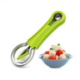 thumbnail image 2 of Juego de herramientas profesionales para tallar frutas, cortador de sandía de acero inoxidable 4 en 1, removedor de semillas, cuchillo de sandía para excavar, separador de pulpa, cortador de, 2 of 5