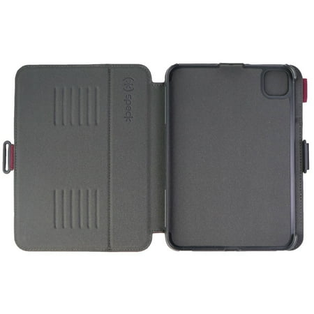Speck - Balance Folio Case with Microban for iPad Mini 6 - Verry Berry Red / Slate Grey