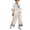 White, variant on SOOMLON Summer 2 Piece Sets for Women Plus Size Print Batwing Sleeve Top Wide Leg Pants with Pockets Boho Two Piece Sets