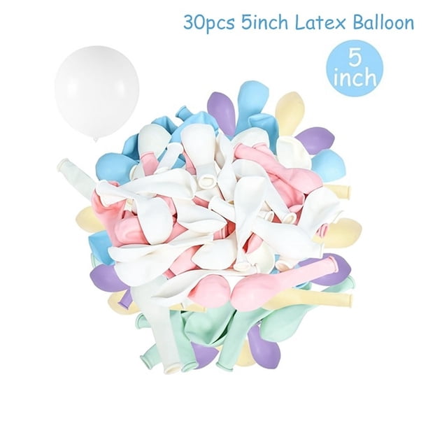 Globo de látex Macaron de 5 pulgadas para decoración de fiesta de cumpleaños y boda, globo de helio para primer cumpleaños de niños, 30 unidades