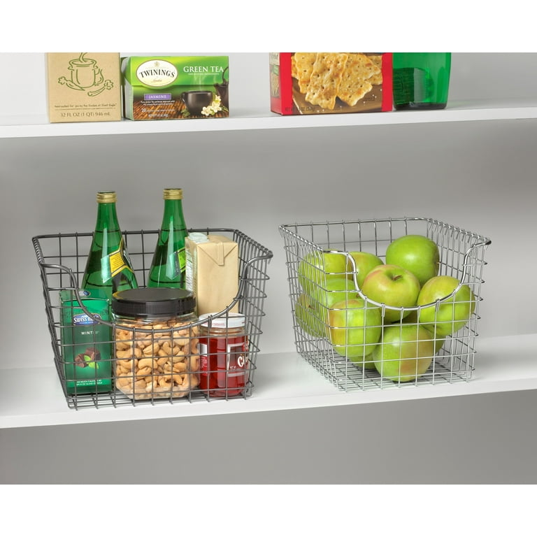 Spectrum Diversified Scoop Wire Storage Basket - Industrial Gray