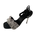 thumbnail image 2 of Sandalias Mujer Tacones Altos Moda Verano Cabeza Cuadrada Peep Toe Vendaje Sandalias Zapatos Wmkox8yii  hfjk4844, 2 of 4