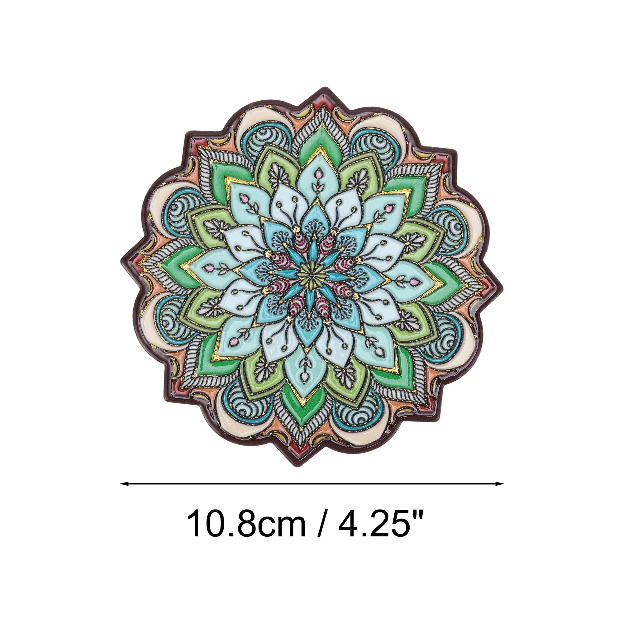 Unique Bargains Embossing Hot Stamping Drink Coaster 1 Pc [Embossing Hot Stamping C]