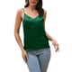 thumbnail image 2 of Camiseta sin mangas de satén para mujer NikouMX cuello en V, 2 of 6