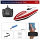 thumbnail image 2 of Barco de carreras, barco RC eléctrico a control remoto para niños, resistente al agua, 2,4 G, lancha rápida con control remoto diseñada para el futuro, 2 of 14