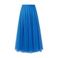 Mifelio Midi Skirt Maxi Skirt Women's Pleated Skirt Mesh Skirt Fairy