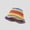 Fisherman's Hat - Purple Edge, variant on Japanese Instagram Rainbow Straw Woven Bucket Hat For Women's Summer Outdoor Vacation Sun Protection And Sunshade Hat, Beach Show Face Small Fisherman Hat
