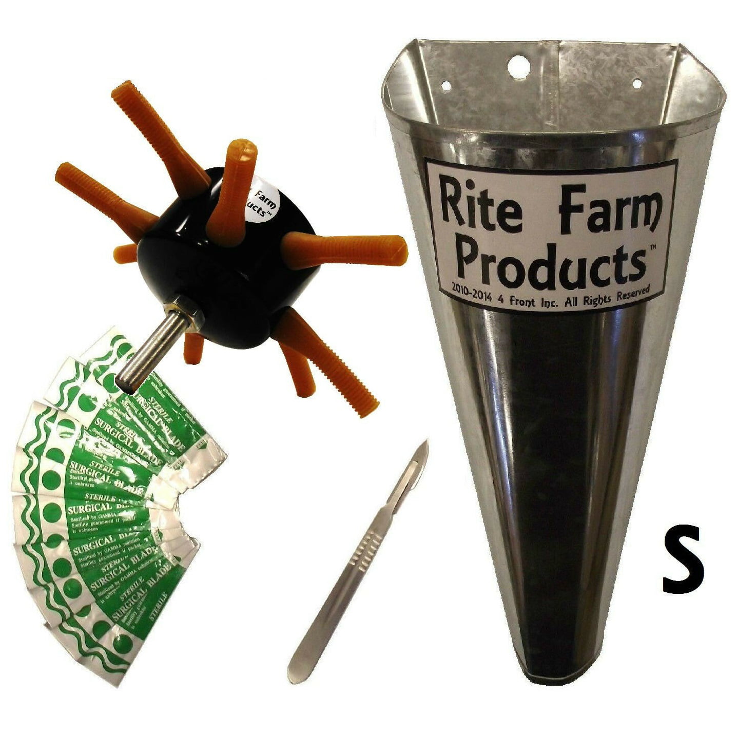 COMBO S8 RITE FARM PRODUCTS DRILL CHICKEN PLUCKER SMALL KILL CONE 10