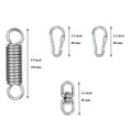 thumbnail image 2 of koolsoo Kit de Suspension pour Chaise Hamac en Acier Inoxydable, Matériel à Ressort, Capacité de 500 LB 4 Pcs, 2 of 9