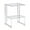 Chrome, variant on Hassch Clear Tempered Glass End Table, 2-Tier Acrylic Glass Square Side Table, Bedroom Corner Table Night Stand, Living Room Sofa Table (Gold)