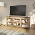 thumbnail image 4 of Evelyn&Zoe Sawyer Rectangular TV Stand for TV's up to 65" in White Oak, 4 of 11