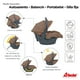 thumbnail image 3 of Carriola Travel System D´Bebé Aventura Khaki 40khaki, 3 of 7