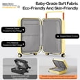thumbnail image 3 of Carcasa rígida Carry On Luggage mixi Lark Yellow de 20 pulgadas con cierre TSA, 3 of 6
