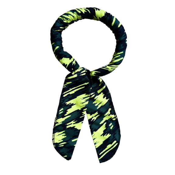 Cooling Head Scarf, Cooling Towels for Neck, Cooling Cloths for Neck, 1 Pc, Lime Black Printed, Neck Cooling Towel, Cooling Neck Wraps, Neck Cooling Wraps, Cooling Bandana for