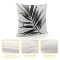 thumbnail image 4 of Acheng Short Plush Pillowcase 1 Piece - Palm Leaves with Lush Branches and Leaves, Tropical Jungle Palm Leaves with Charming Colors White, 4 of 5