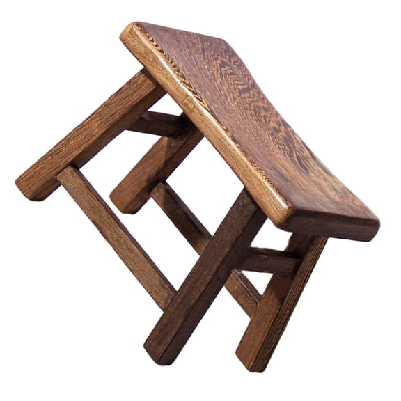 HEMOTON Solid Wood Step Stool Kids Bench Plant Stand 1 Set for Home Use