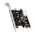 thumbnail image 3 of Moyic Tarjeta de expansión USB 3,0, tarjeta adaptadora de expansión de computadora PCI-E a USB 3,0 de 4 pines con 4 puertos, accesorio de minería de Cables de computadora, 3 of 8