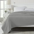 thumbnail image 2 of Modern Threads Thermal Waffle Weave Light Gray Cotton Bed Blanket, Full/Queen, 2 of 4