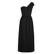 thumbnail image 5 of Vestidos divididos con volantes de un hombro para adelgazar sólidos sexy de verano para mujer Fridja hj4743, 5 of 8