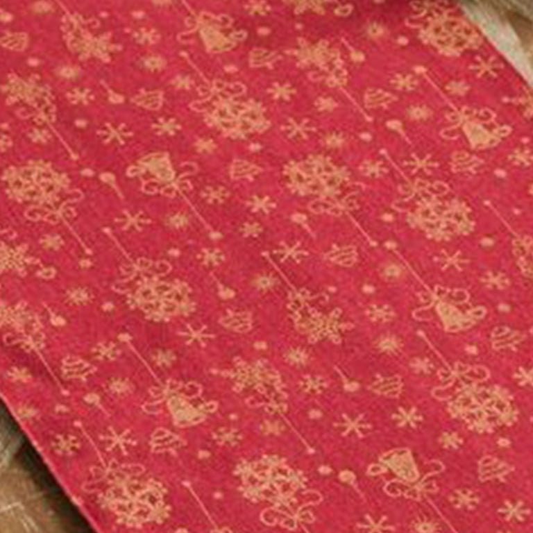 4Pcs Table Placemats Non-slip Heat Resistant Cotton Flax Stain