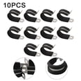 thumbnail image 3 of High Performance 10Pcs Rubber Lined Hose Clamps Made Of Stainless Steel, 3 of 6
