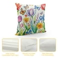 thumbnail image 4 of GOSMITH  Spring Summer Pillow Covers Tulip Daisy Watercolor Flowers Decorative Indoor Throw Pillow Covers Cushion Cover for Home Decor Bedroom Living Room Couch Sofa Bed, 4 of 5