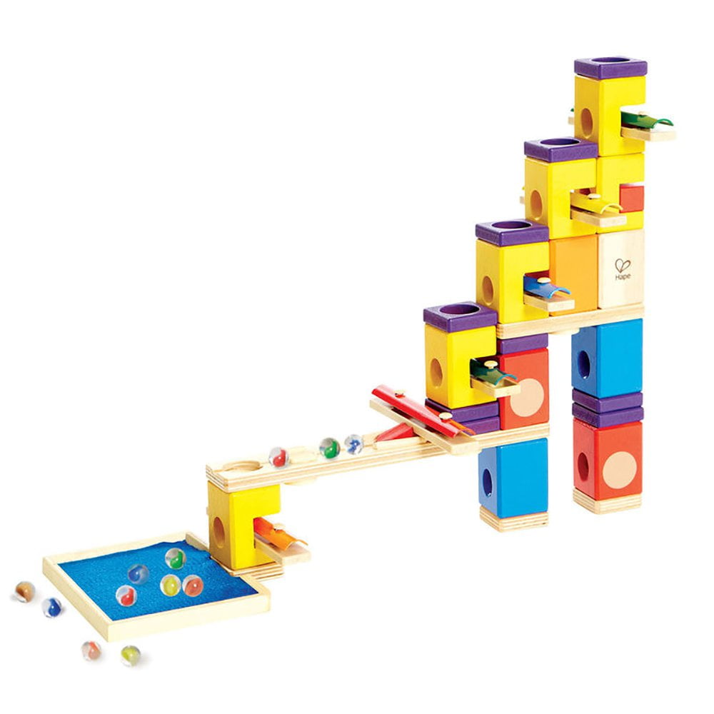 Hape Quadrilla Marble Runs Kids Wooden Motion Blocks Play Set Hape Quadrilla Marble Runs Kids Wooden Motion Blocks Play Set With Marbles Com