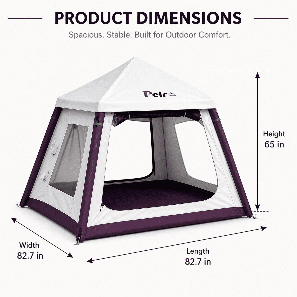 Mini Inflatable Tent for Guesthouses: Light-Blocking, Ventilated, and Mosquito-Proof