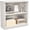 White, variant on PLAMLE 2 Tier Wooden Bookshelf, Wide Freestanding Open Bookcase, Modern Storage Display Shelf for Living Room, Home Office, Study Room