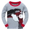 thumbnail image 3 of Little Boys Pajamas Sets for Toddler 100% Cotton Train Sleepwear Long Sleeve 2 Piece Kids Clothes Pjs 3-7T Grey 6262-8T, 3 of 5