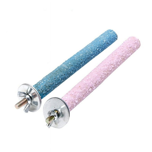ZPAQI Bird Perch Toy Wood Stand Parrot Grinding Claw Sticks Cage Toy for Parakeets