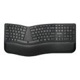 thumbnail image 4 of Kensington Pro Fit Ergo Wireless Keyboard - Clavier - Sans Fil - 2,4 GHz, Bluetooth 4.0 - US - Noir, 4 of 17