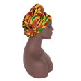 thumbnail image 2 of XIAOHUAGUA 2pcs set African Turban Head Scarf for Women Hairwrap Jersey Headwrap Beanie Cap Hat Bonnet Headbands Headwear, 2 of 5