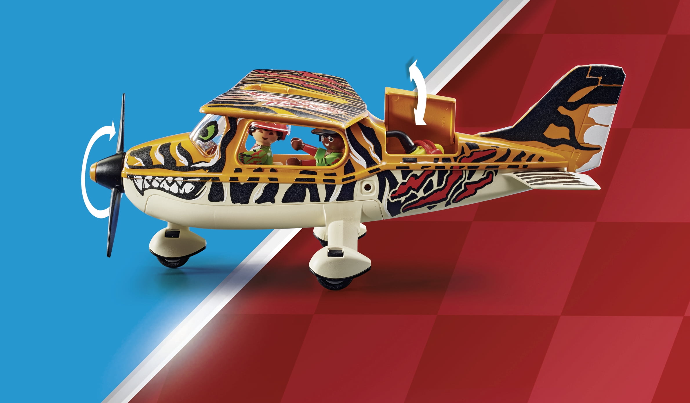 PLAYMOBIL Air Stunt Show Tiger Propeller Plane