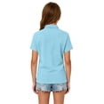 thumbnail image 6 of Abcomgle Boys Polo Shirts Size 10-12 Short Sleeve Pique Polo Shirts Button Down Solid Color Uniform Shirts for Boys Breathable Collared Spring Shirts for Boys, 6 of 8
