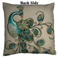 thumbnail image 2 of ABPHQTO Hermoso pavo real popular plumas de pavo real Reversible sirena lentejuelas funda de almohada decoración del hogar funda de cojín 45x45 cm, 2 of 2