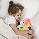 thumbnail image 2 of Juguete de peluche de pato morado (sombrero amarillo), muñeco de peluche de 30 cm, almohada suave y esponjosa, pato escolar, regalo perfecto para todas las edades y ocasiones, 2 of 5