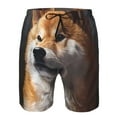 thumbnail image 3 of Fotbe Regal Shiba Inu Trajes de Baño Estampados para Hombre, Shorts de Verano de Secado Rápido, Ropa de Playa, Bañadores-Small, 3 of 6