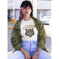 thumbnail image 2 of Roaring Tiger Vintage Design Shaped T-Shirt Women -Image by Shutterstock, Female Small, 2 of 4